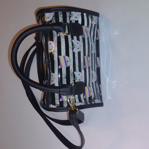 ๐ปBETSEY JOHNSON Unicorn Cats in Clear/Stripes - Picture 4 of 7